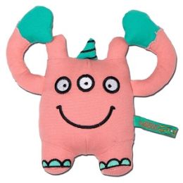 Three-eyed Monster Plush Dog Toy (Color: Pink)