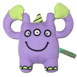 Three-eyed Monster Plush Dog Toy (Color: Purple)