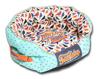 Touchdog Chirpin-Avery Rounded Premium Designer Dog Bed (Size: M)