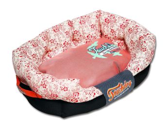 Touchdog Floral-Galore Designer Dog Bed (Size: M)