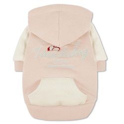 Touchdog 'Heritage' Soft-Cotton Fashion Dog Hoodie (Color: Pink, Size: Large)