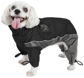 Touchdog Quantum-Ice Dog Coat (Color/Size: Black-M)