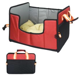 Pet Life 'Travel-Nest' Folding Travel Dog Bed (Color/Size: Red-SM)