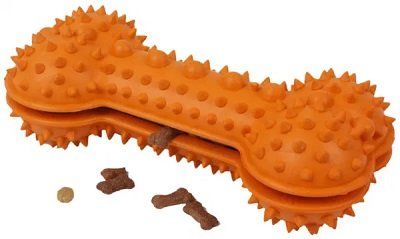 'Denta-Bone' TPR Treat Dispensing (Color: Orange)