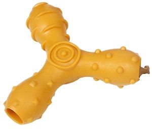 'Tri-Chew' Treat Dispensing Dog Toy (Color: Orange)