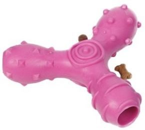 'Tri-Chew' Treat Dispensing Dog Toy (Color: Pink)