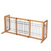 Wood Freestanding Gate Adjustable Width 40"-71"