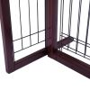 Wood Freestanding Gate Adjustable Width 40"-71"