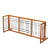 Wood Freestanding Gate Adjustable Width 40"-71"