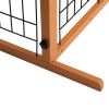 Wood Freestanding Gate Adjustable Width 40"-71"